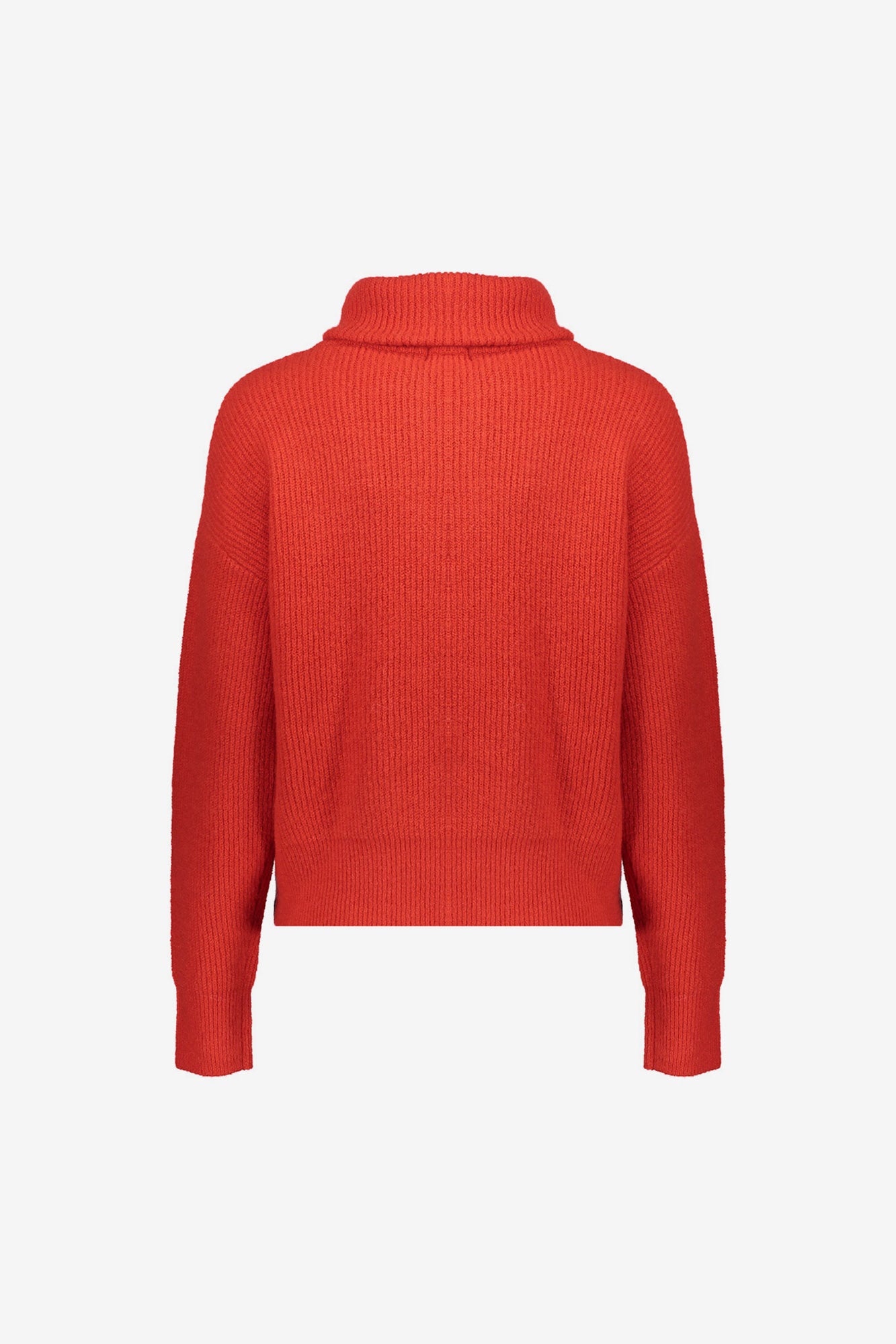 Geisha Damen-Strickpullover mit hohem Reißverschlusskragen