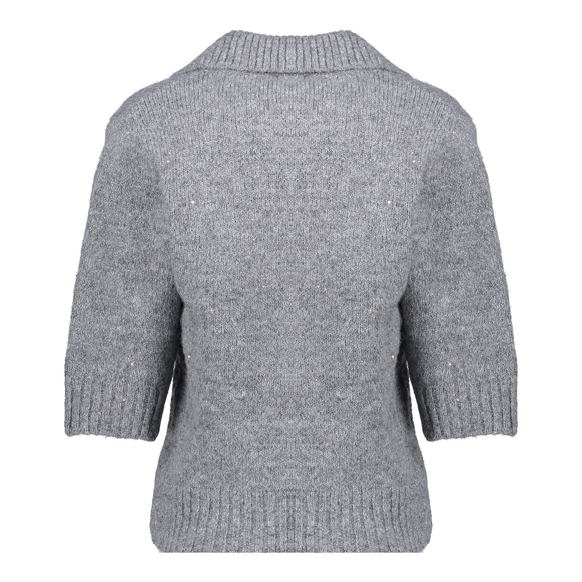 Geisha Damen Pullover mit kurzen Ärmeln und Lurex