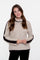 Geisha Damen-Zweifarbiger Zopfpullover