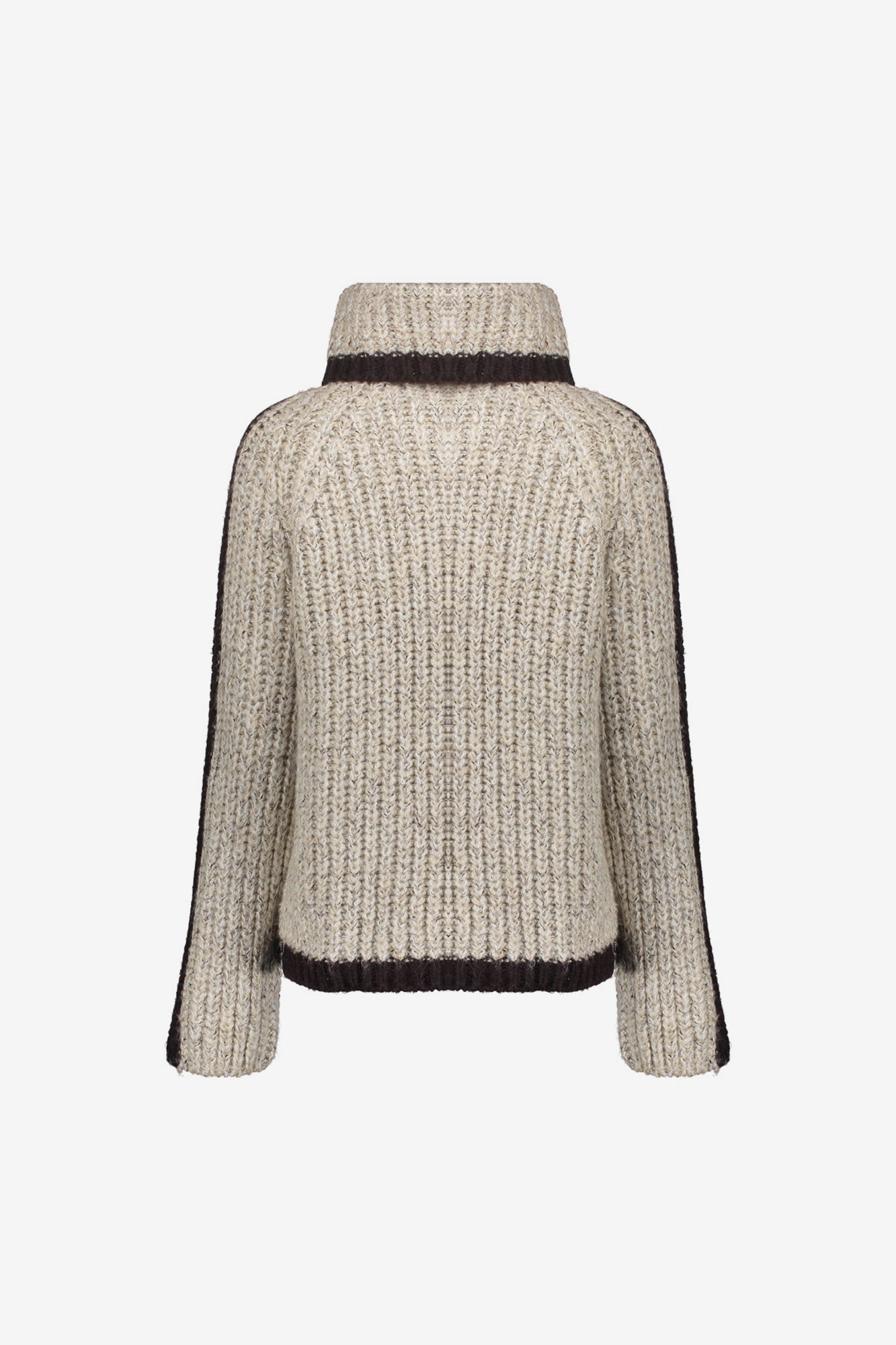 Geisha Damen-Zweifarbiger Zopfpullover