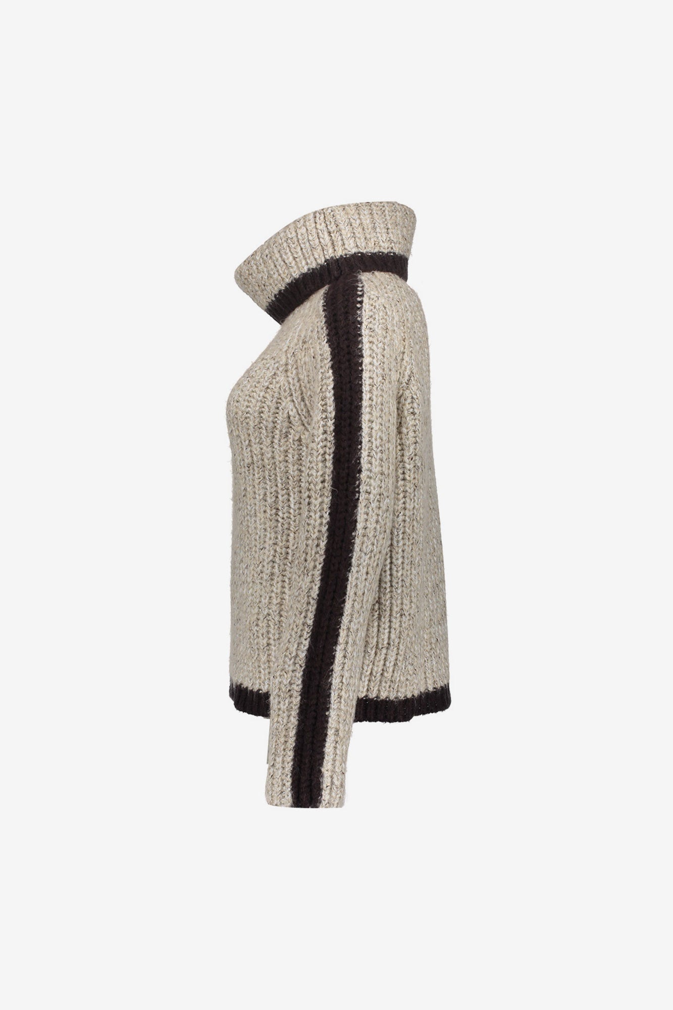 Geisha Damen-Zweifarbiger Zopfpullover