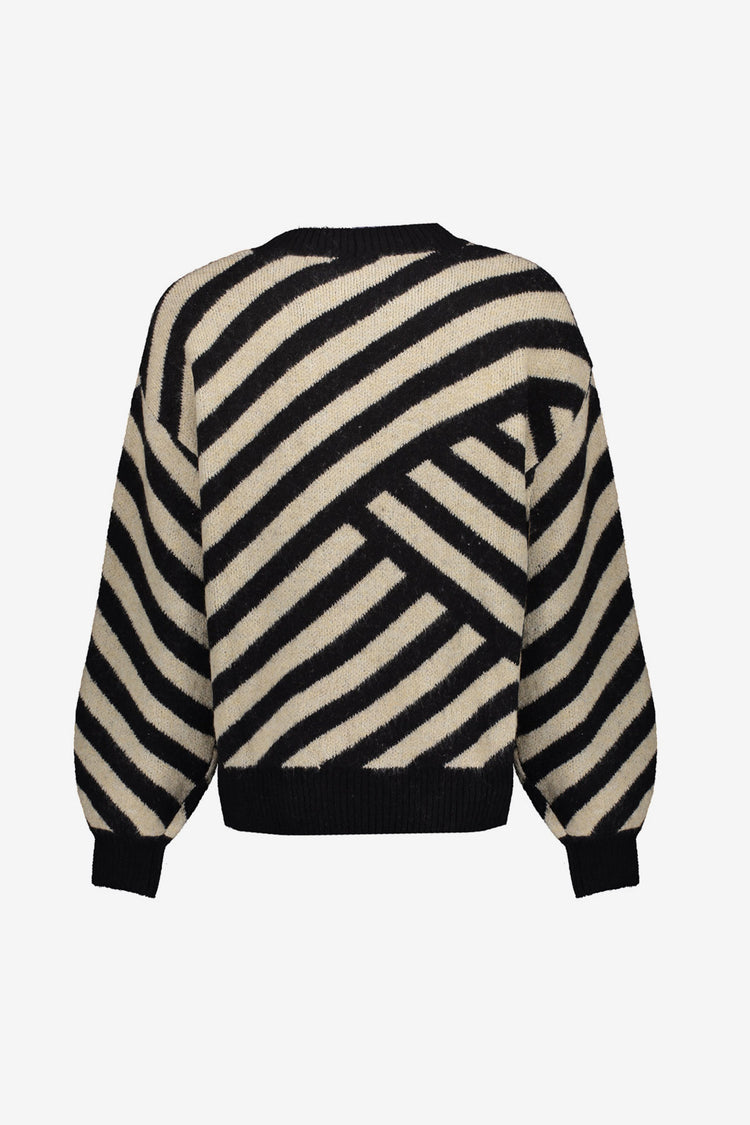 Geisha Damenpullover mit Streifenmuster