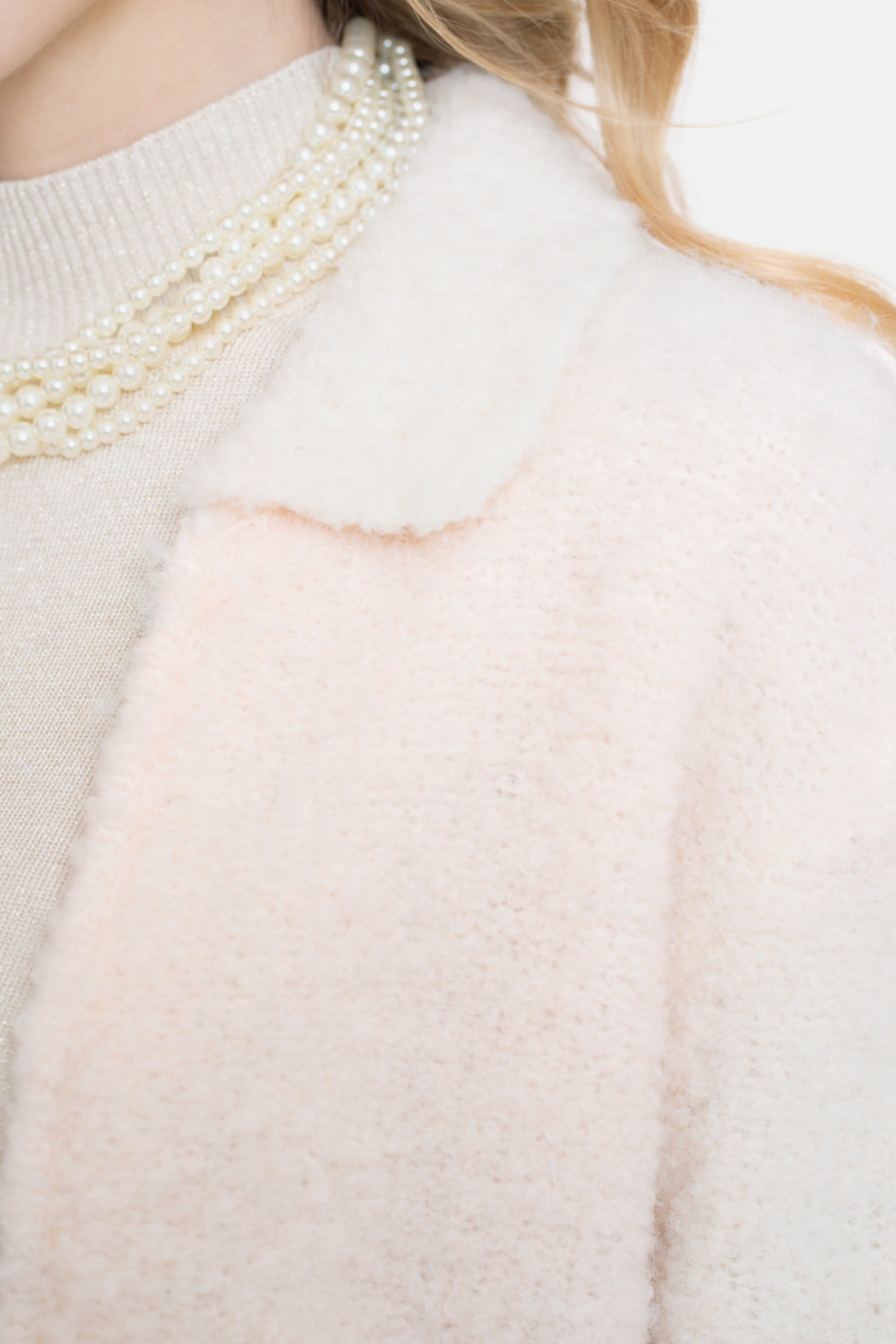 Geisha Damen-Strickjacke in Wolloptik mit Reißverschluss