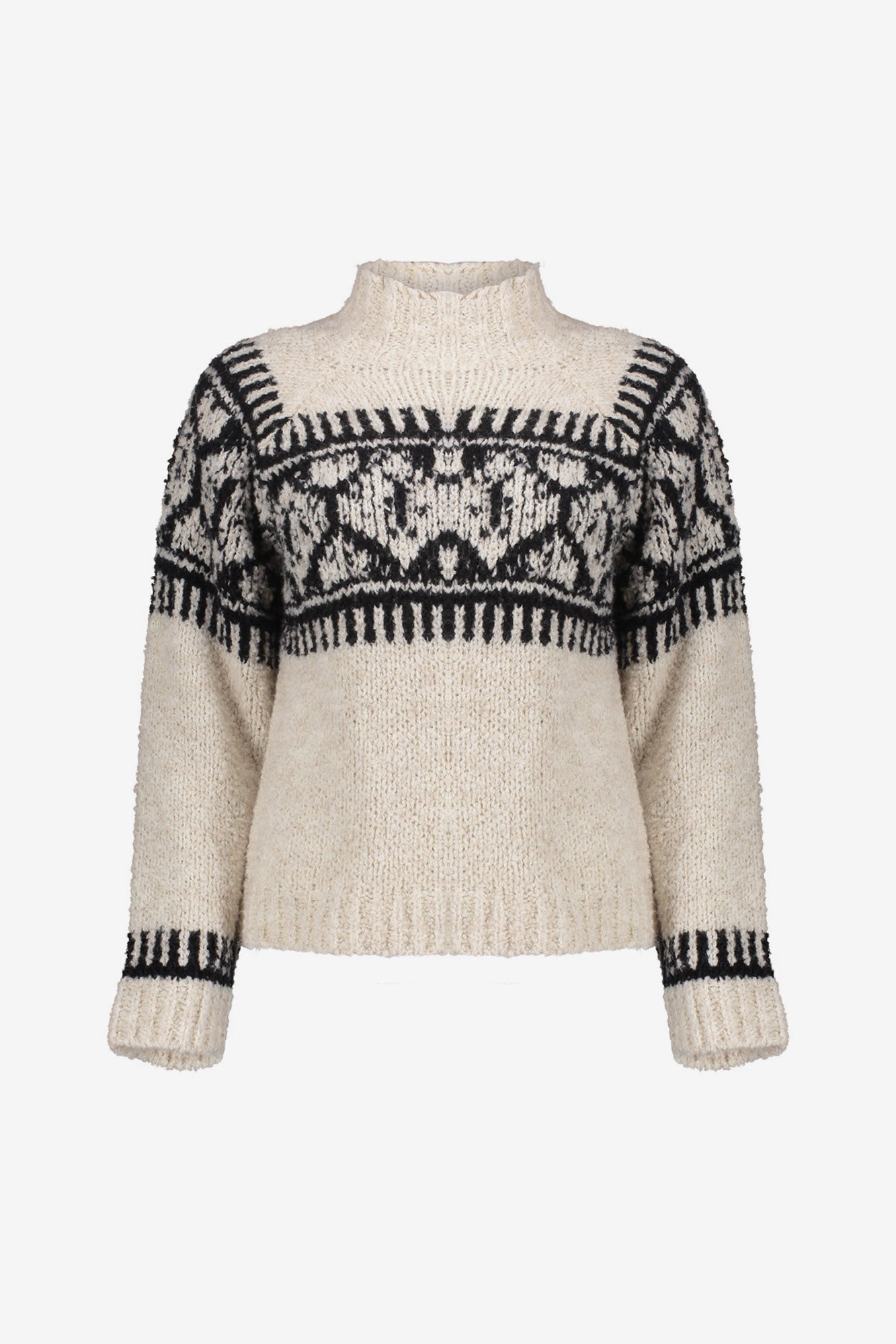 Geisha Damen-Strickpullover mit nordischem Muster