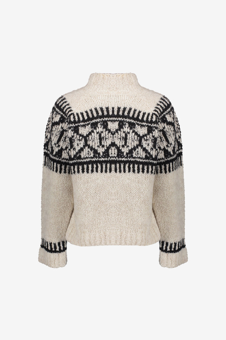 Geisha Damen-Strickpullover mit nordischem Muster