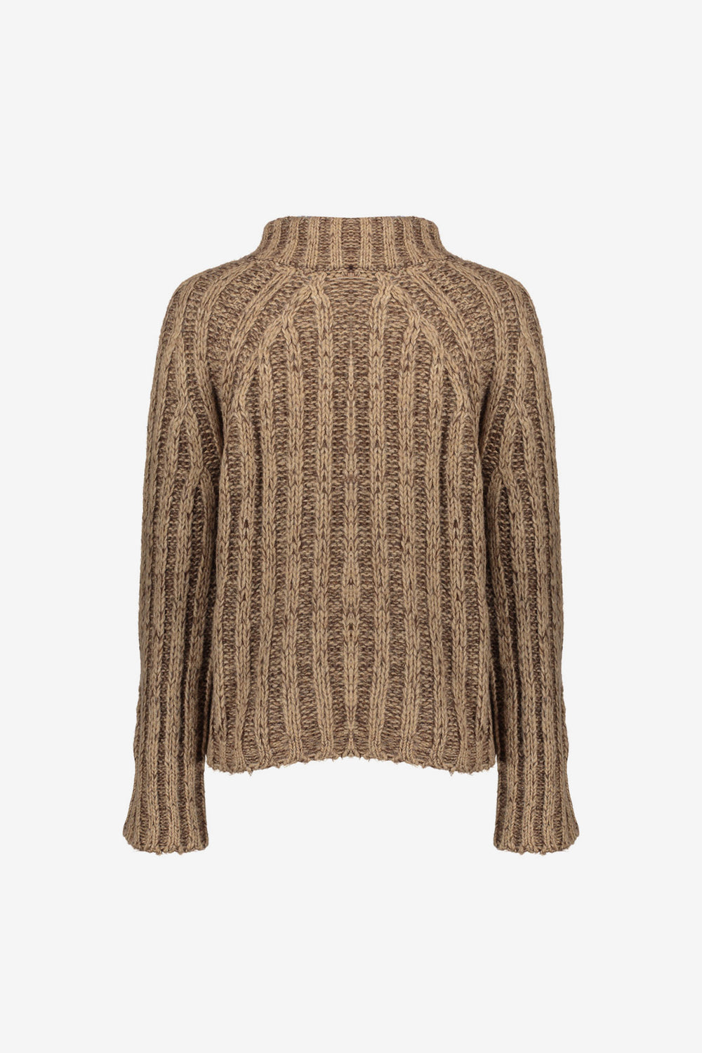 Geisha Damen-Melange-Pullover mit Stehkragen