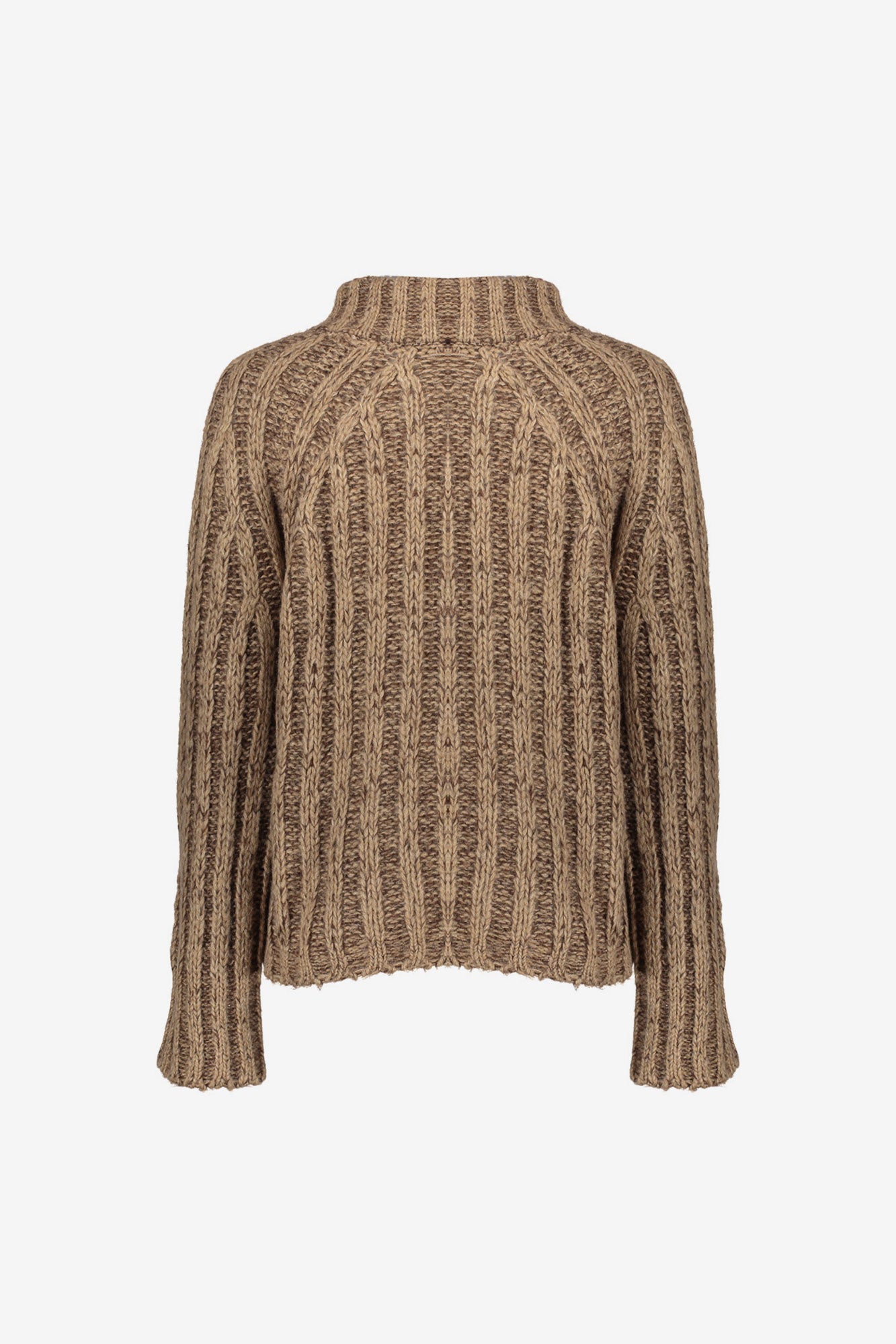 Geisha Damen-Melange-Pullover mit Stehkragen