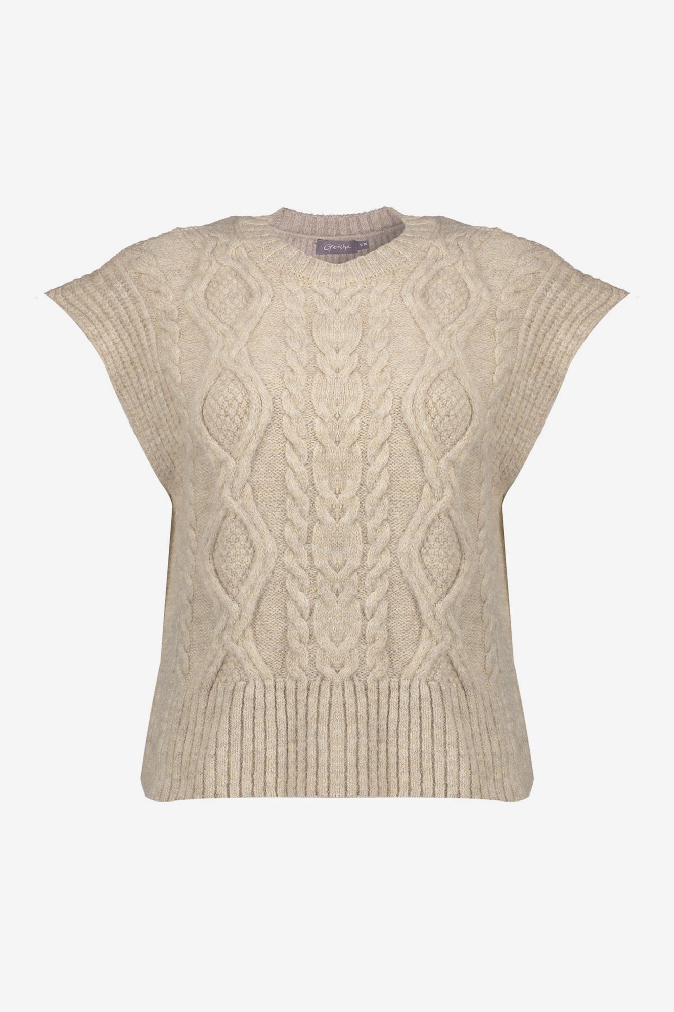 Geisha Damen Spencer mit Kabelstruktur