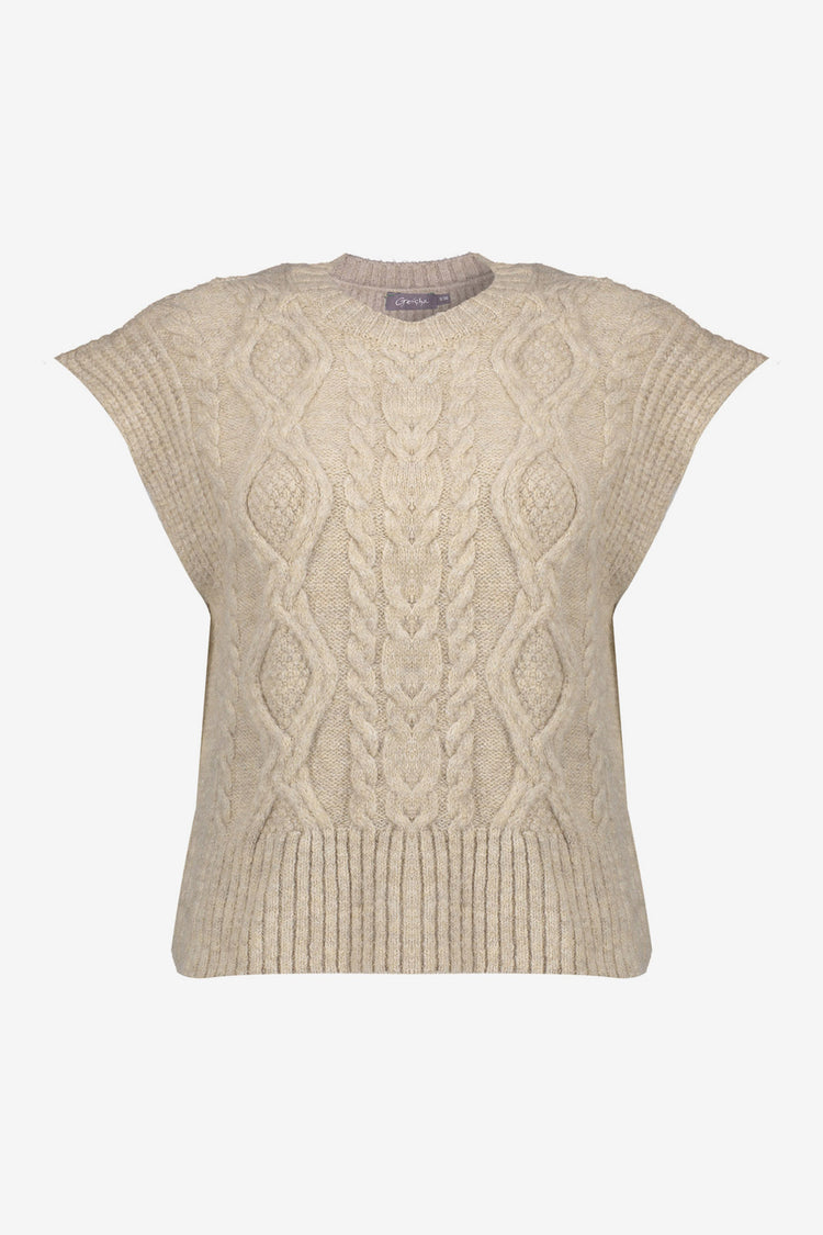 Geisha Damen Spencer mit Kabelstruktur
