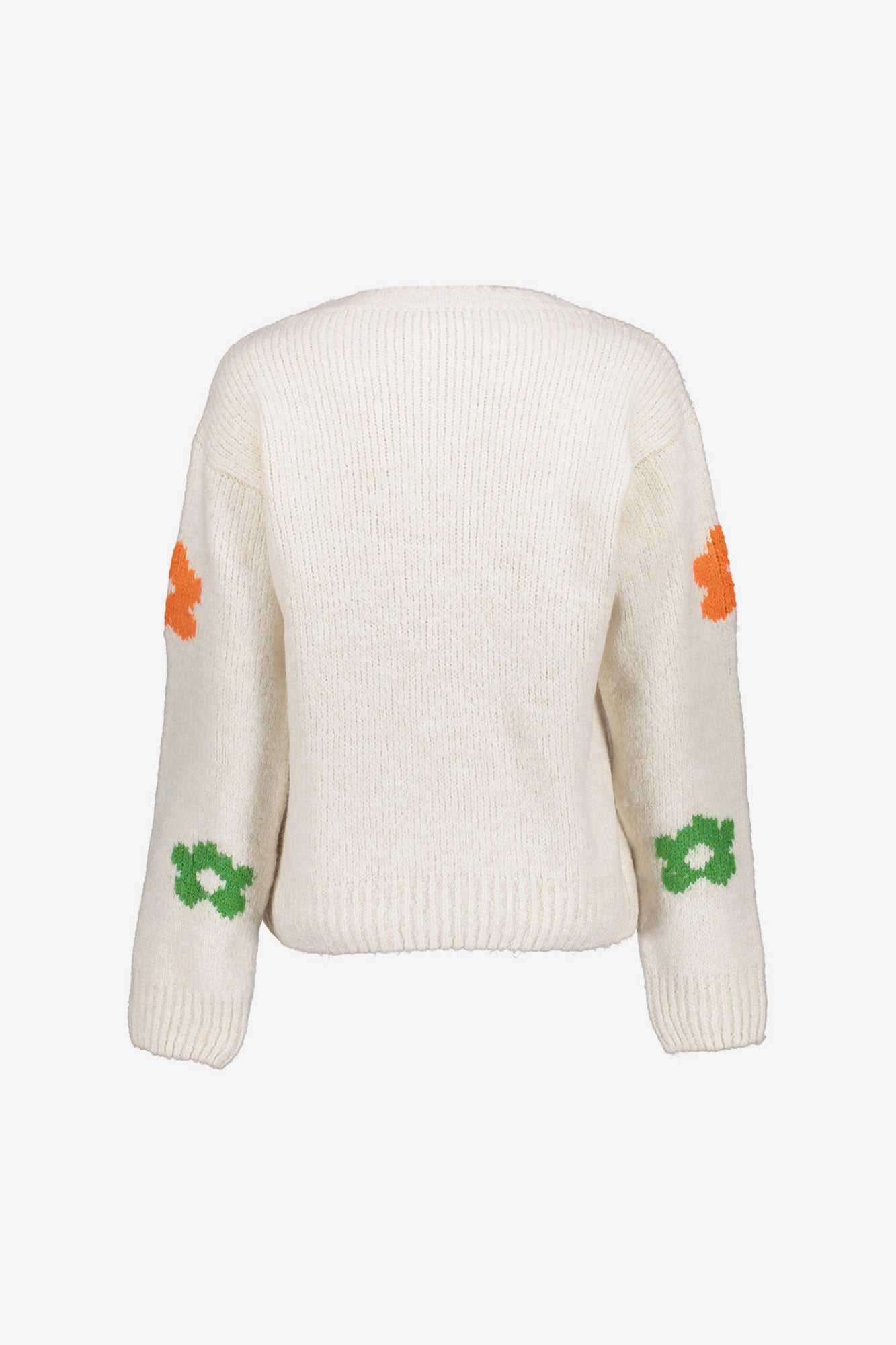 Geisha Damenpullover mit bestickten Blumen