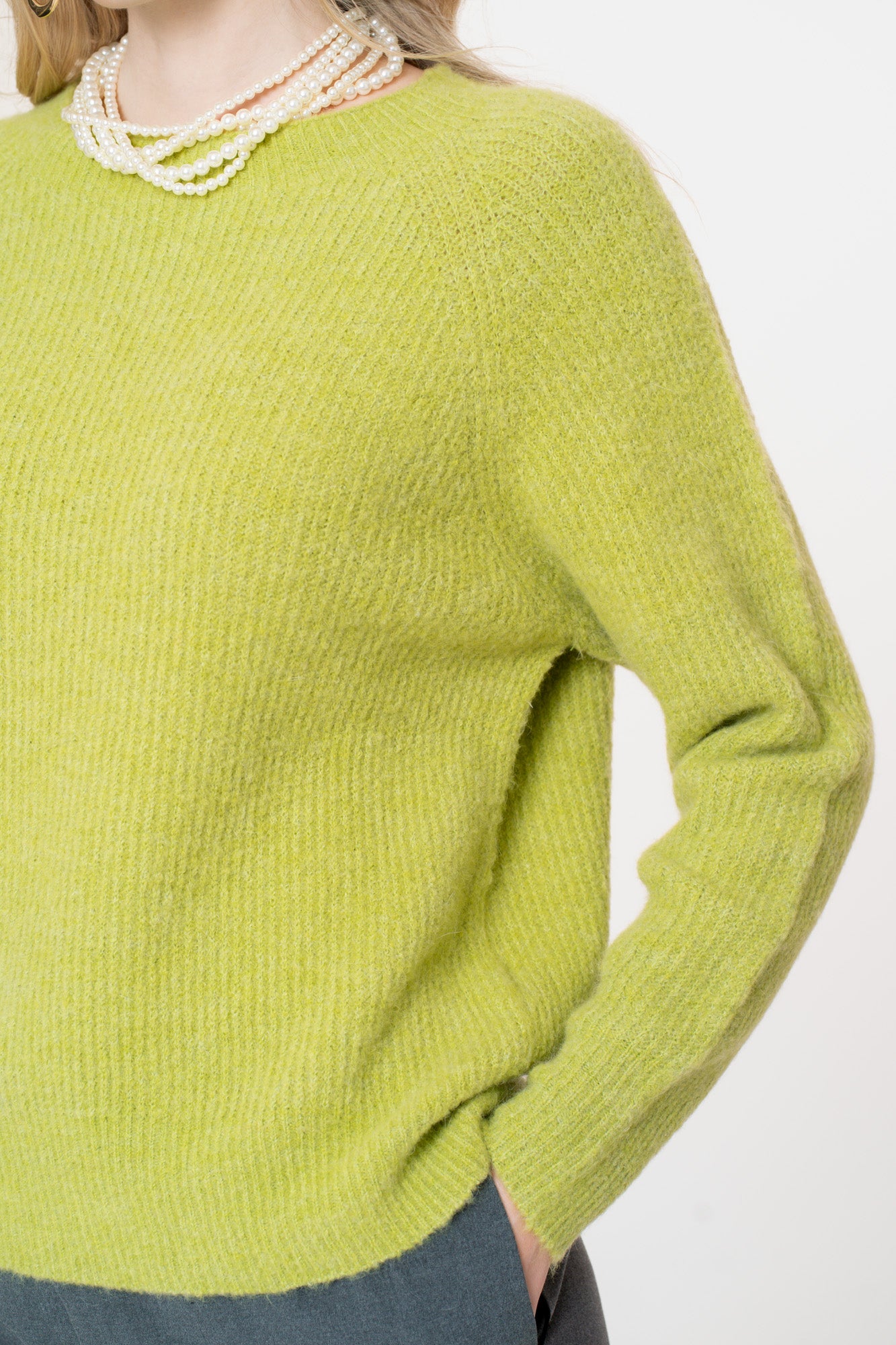 Geisha Damen-Basic-Raglanpullover