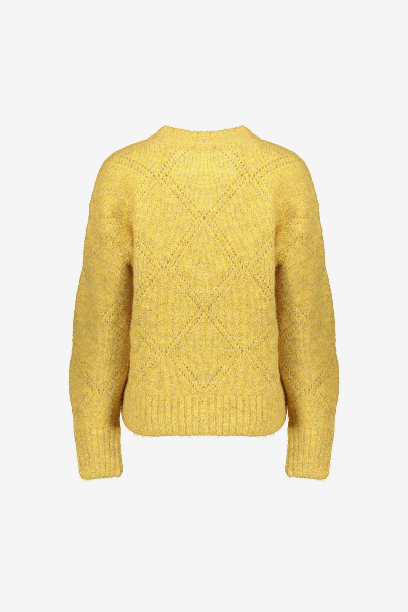 Geisha Damen-Ajour-Pullover mit Karomuster