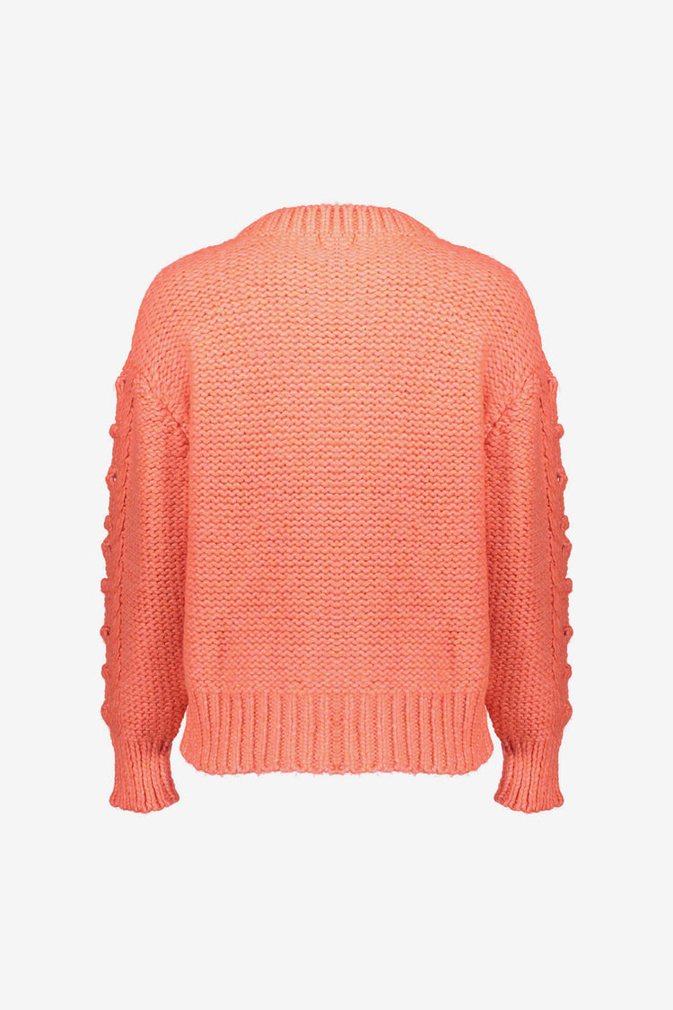Geisha Damen-Strickpullover mit Zopfmuster
