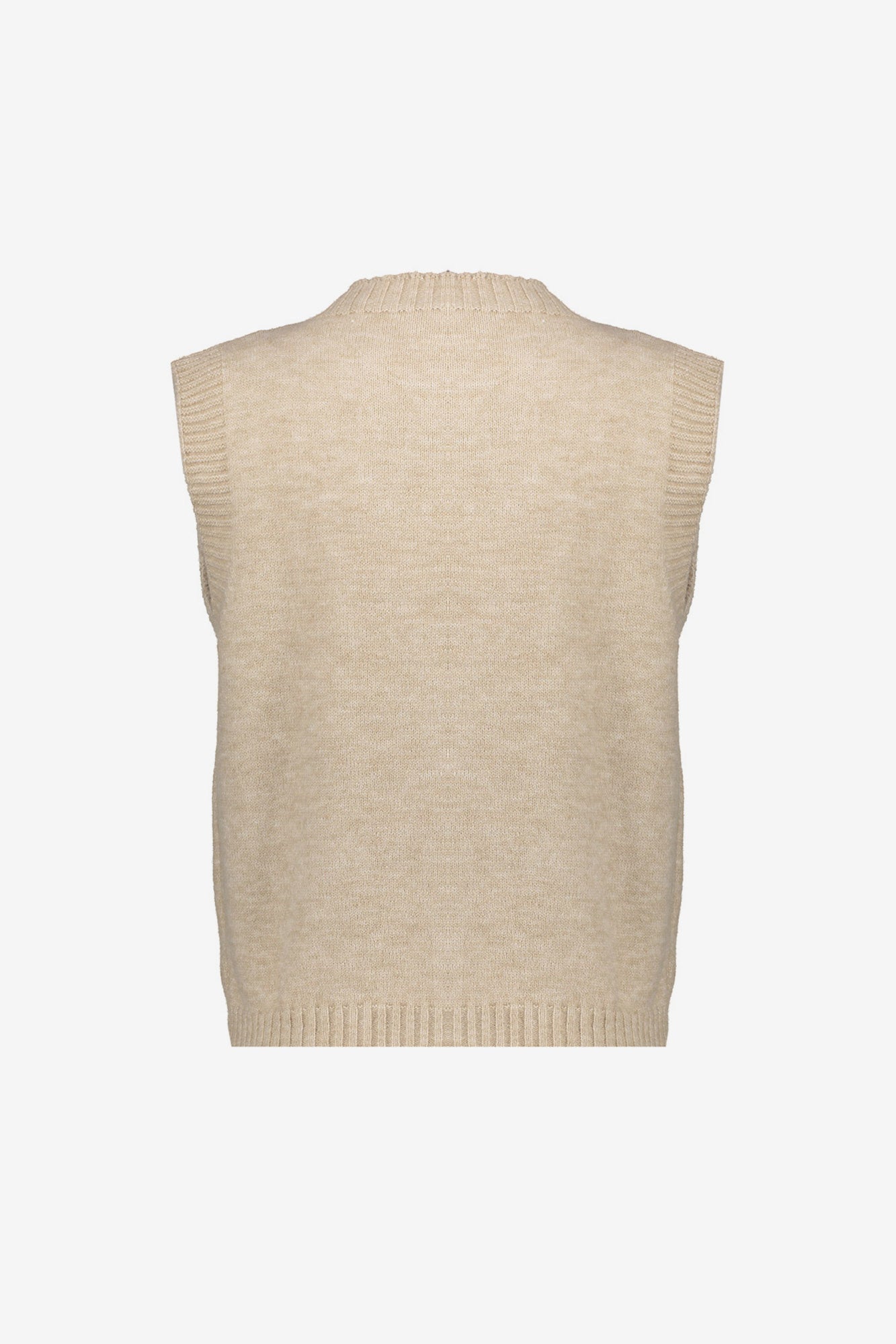 Geisha Damen-Gilet im Strick mit Utility-Details