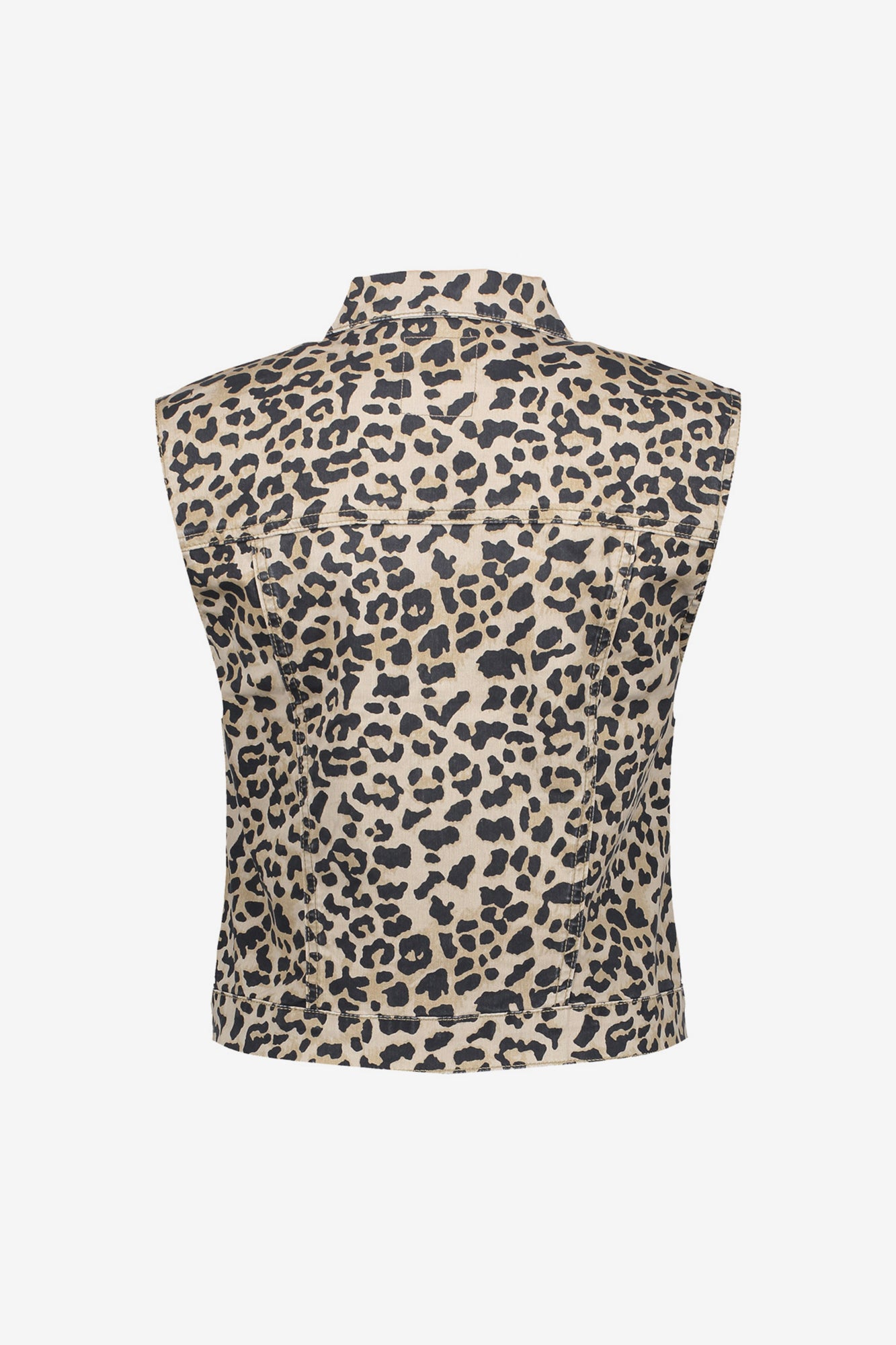 Geisha Fashion Damen Leopard Print Gilet