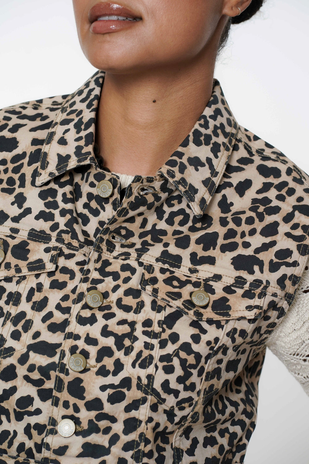 Geisha Fashion Damen Leopard Print Gilet
