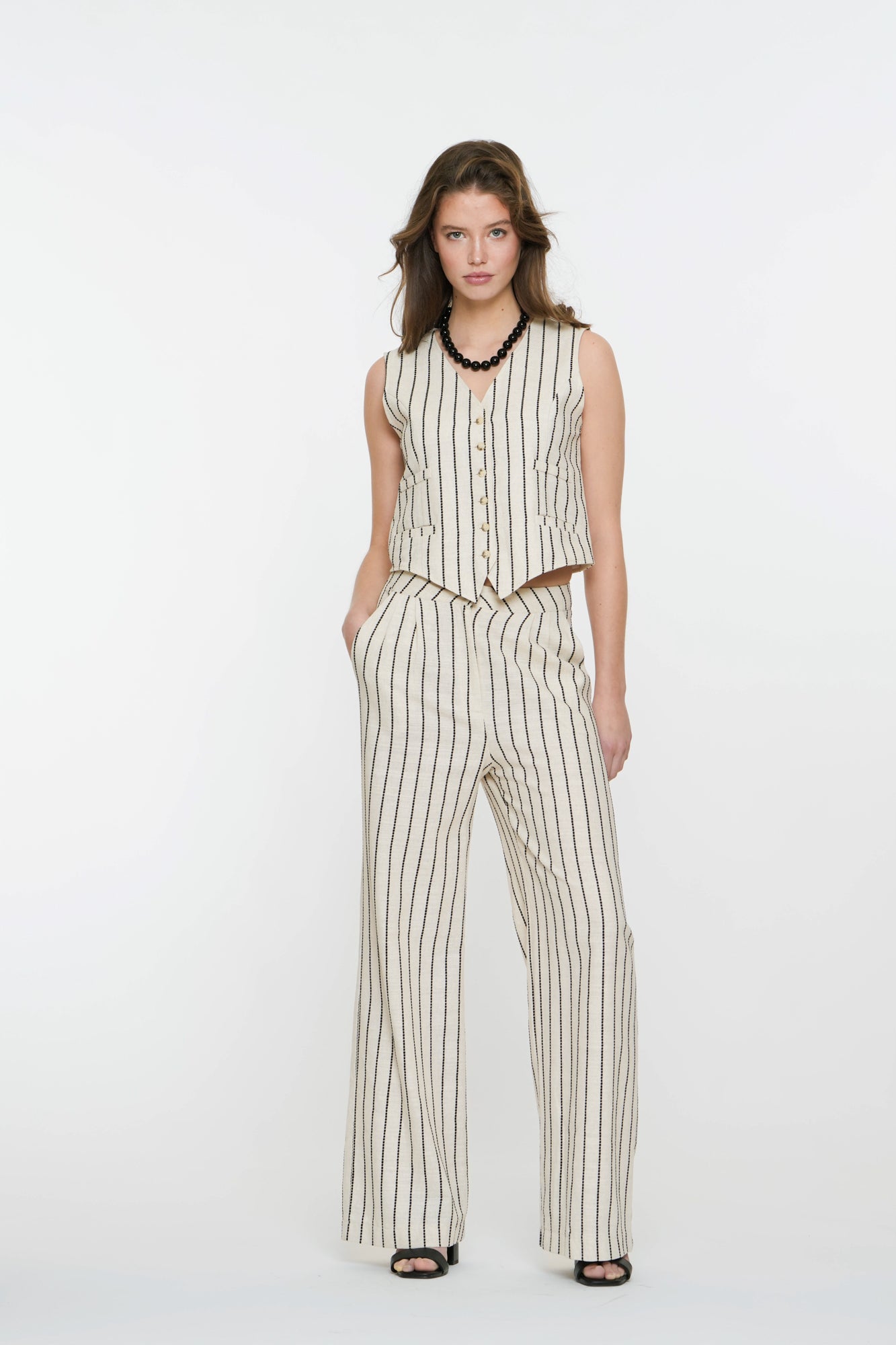 Geisha Fashion Damen gestreiftes Gilet