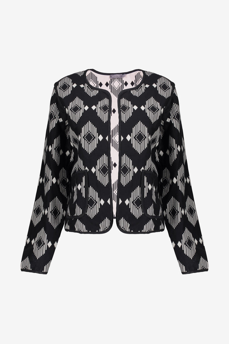 Geisha Fashion Damen Grafik-Cardigan
