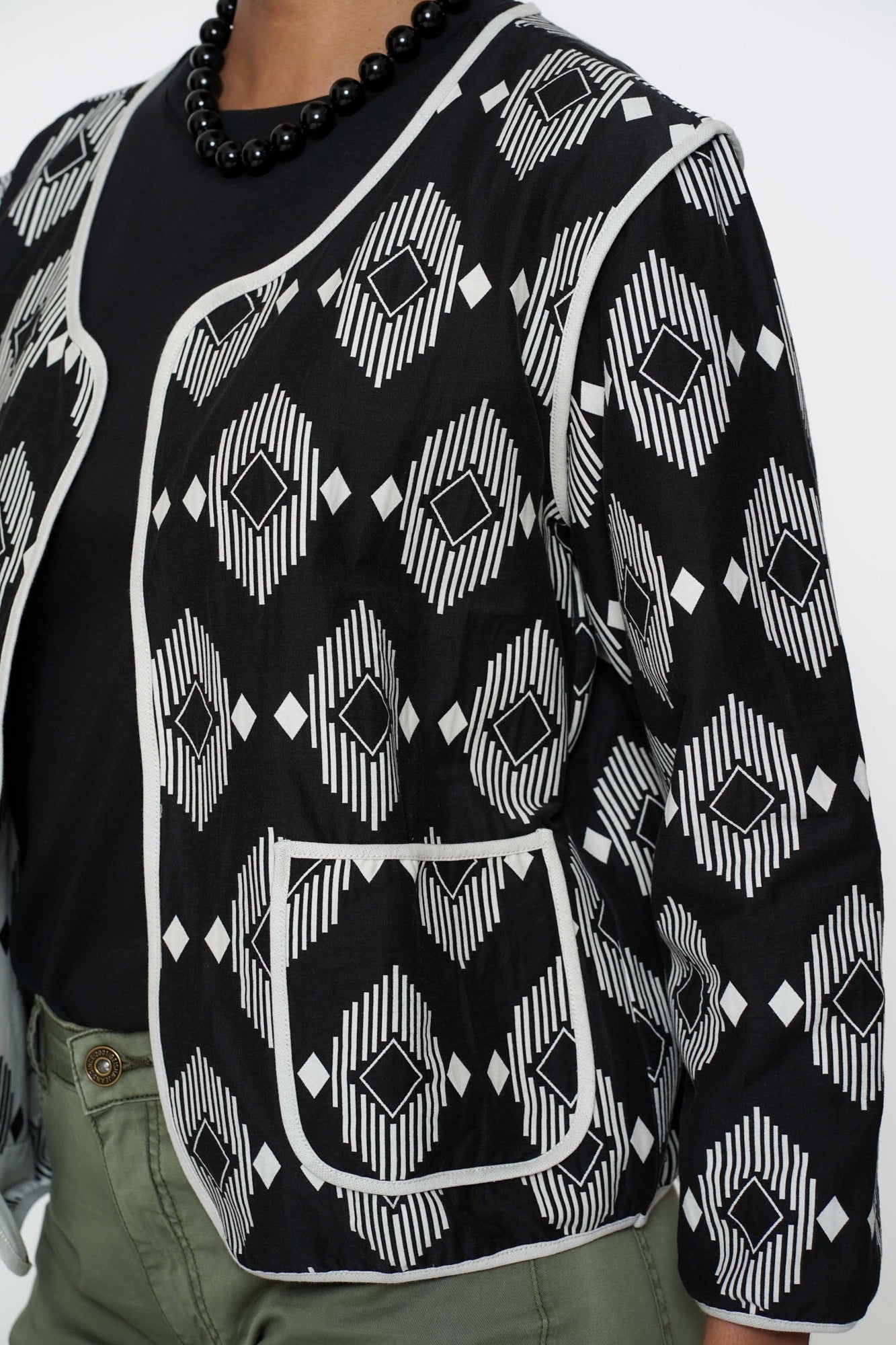 Geisha Fashion Damen Grafik-Cardigan