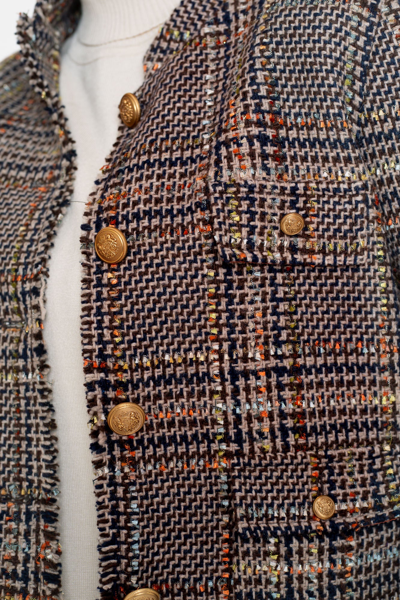 Geisha Damen-Multicolor-Tweedjacke
