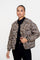 Geisha Damen-Steppjacke mit Leoprint