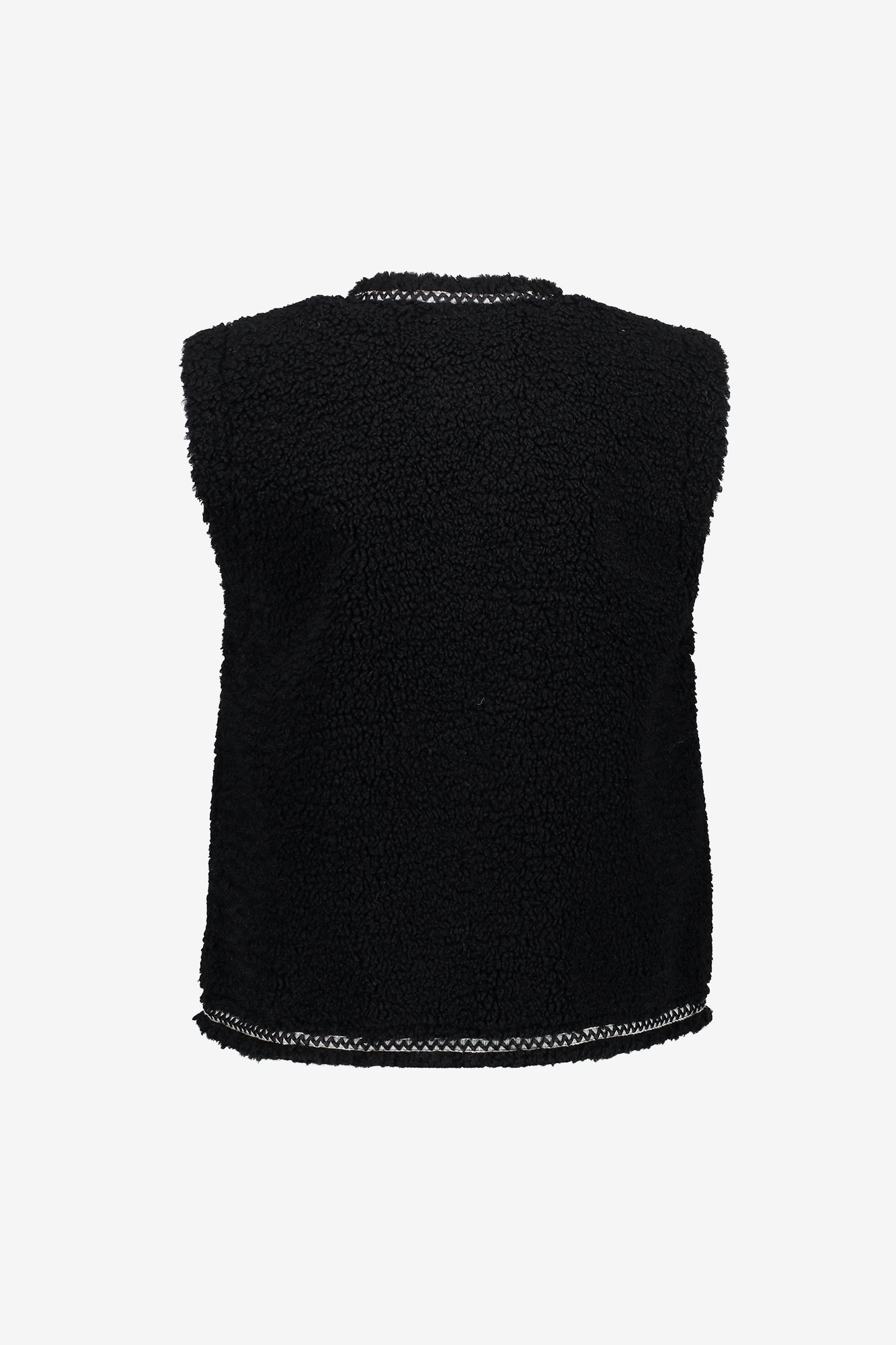 Geisha Damen Teddy-Weste mit gewebter Paspel