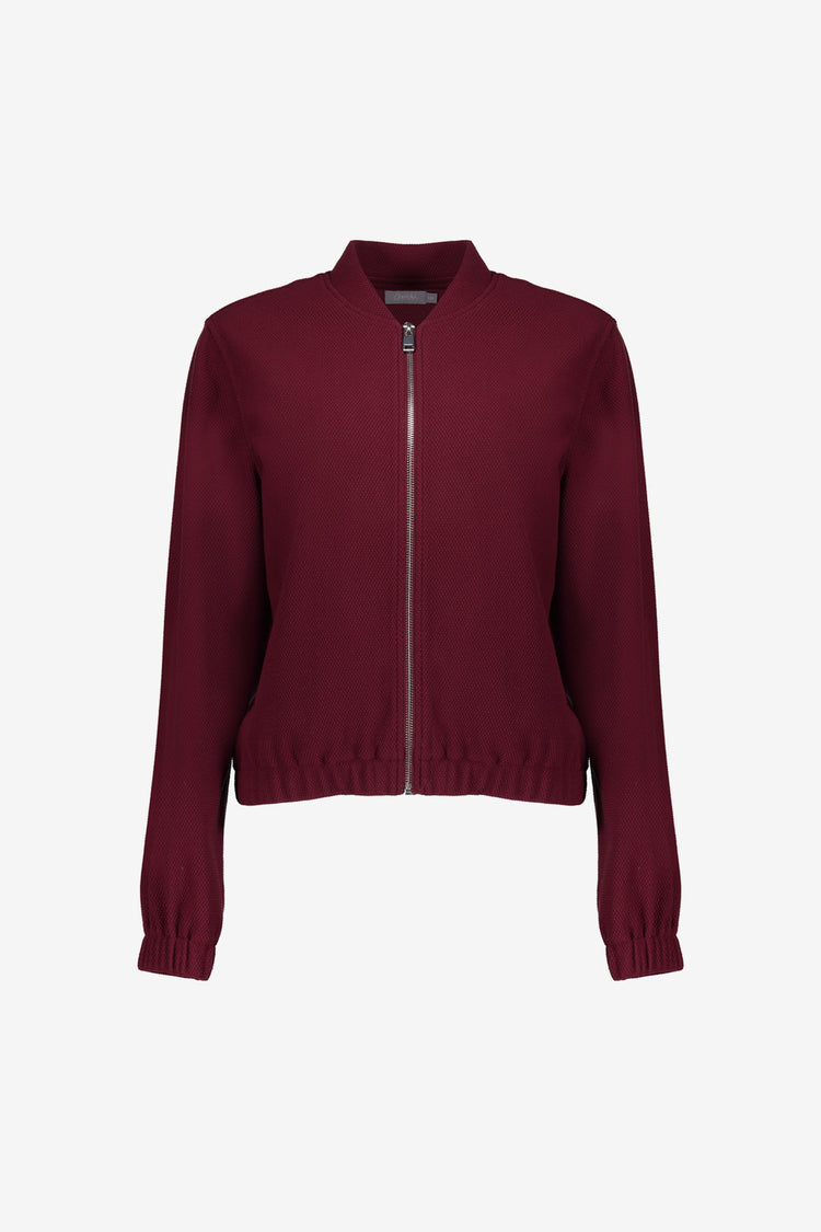 Geisha Damen Bomberjacke mit Reißverschluss und Wabenstruktur