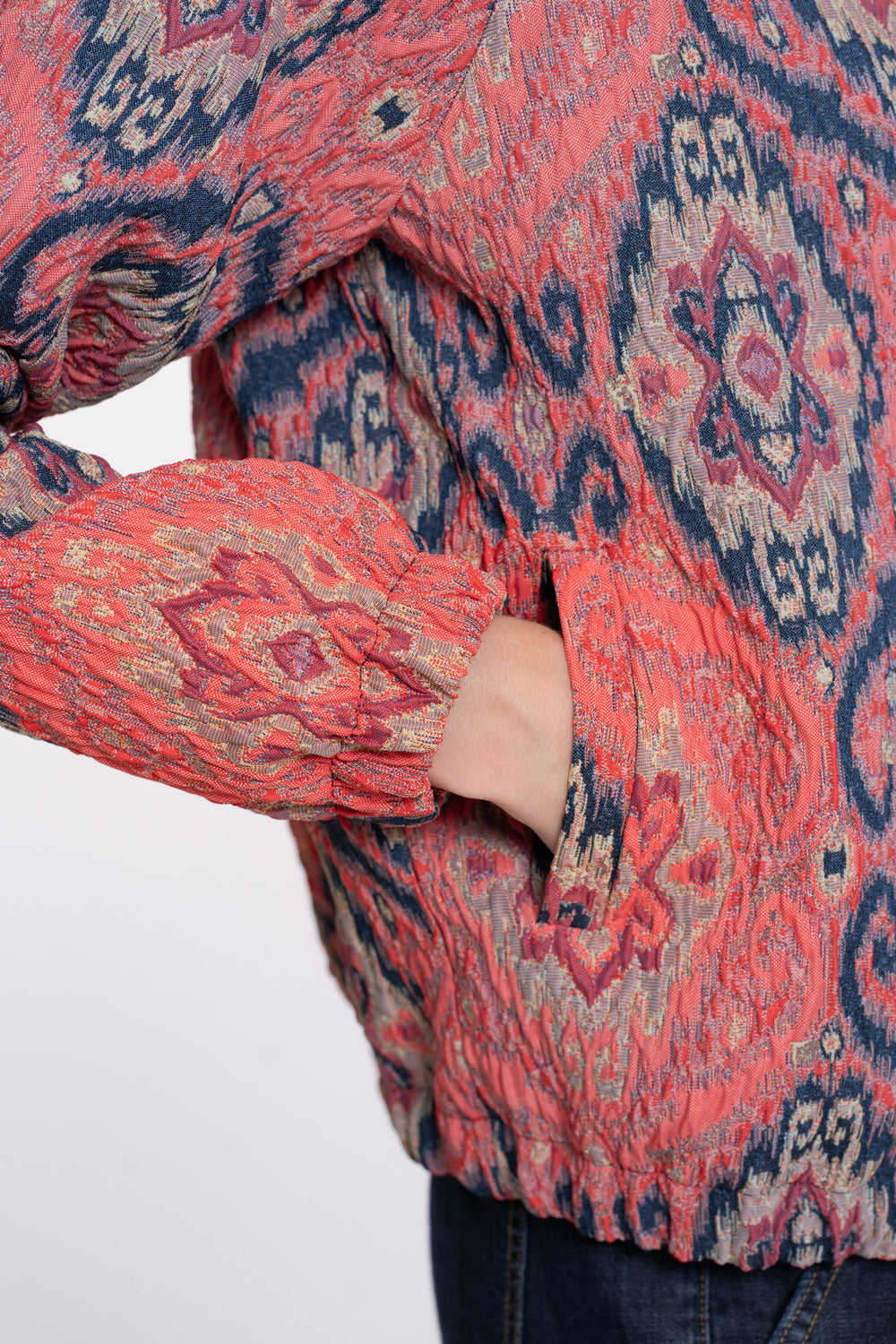 Geisha Damenjacke mit farbenfrohem Paisleymuster