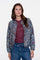 Geisha Damen-Kurze Jacke mit Ikat-Print