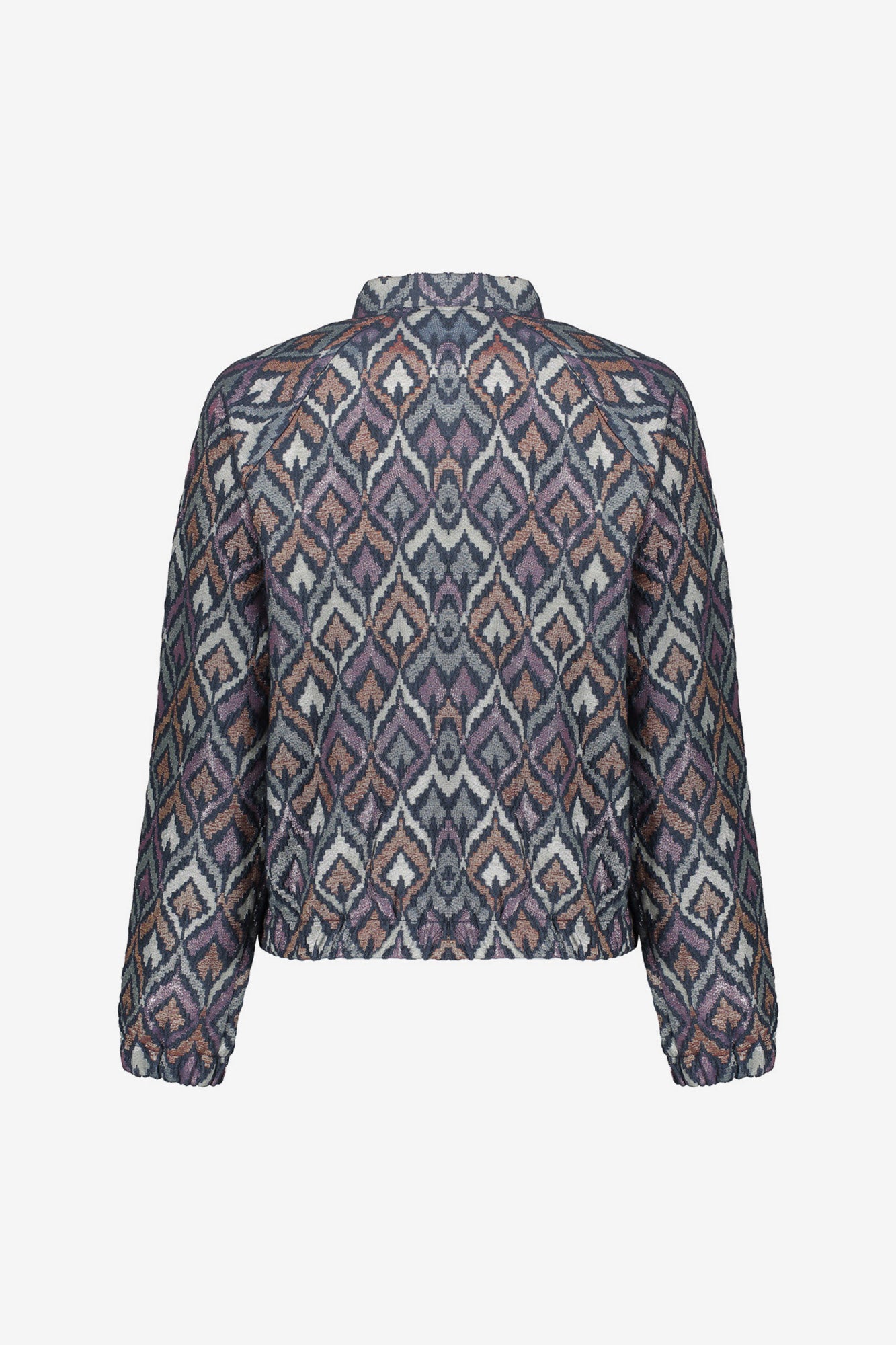 Geisha Damen-Kurze Jacke mit Ikat-Print
