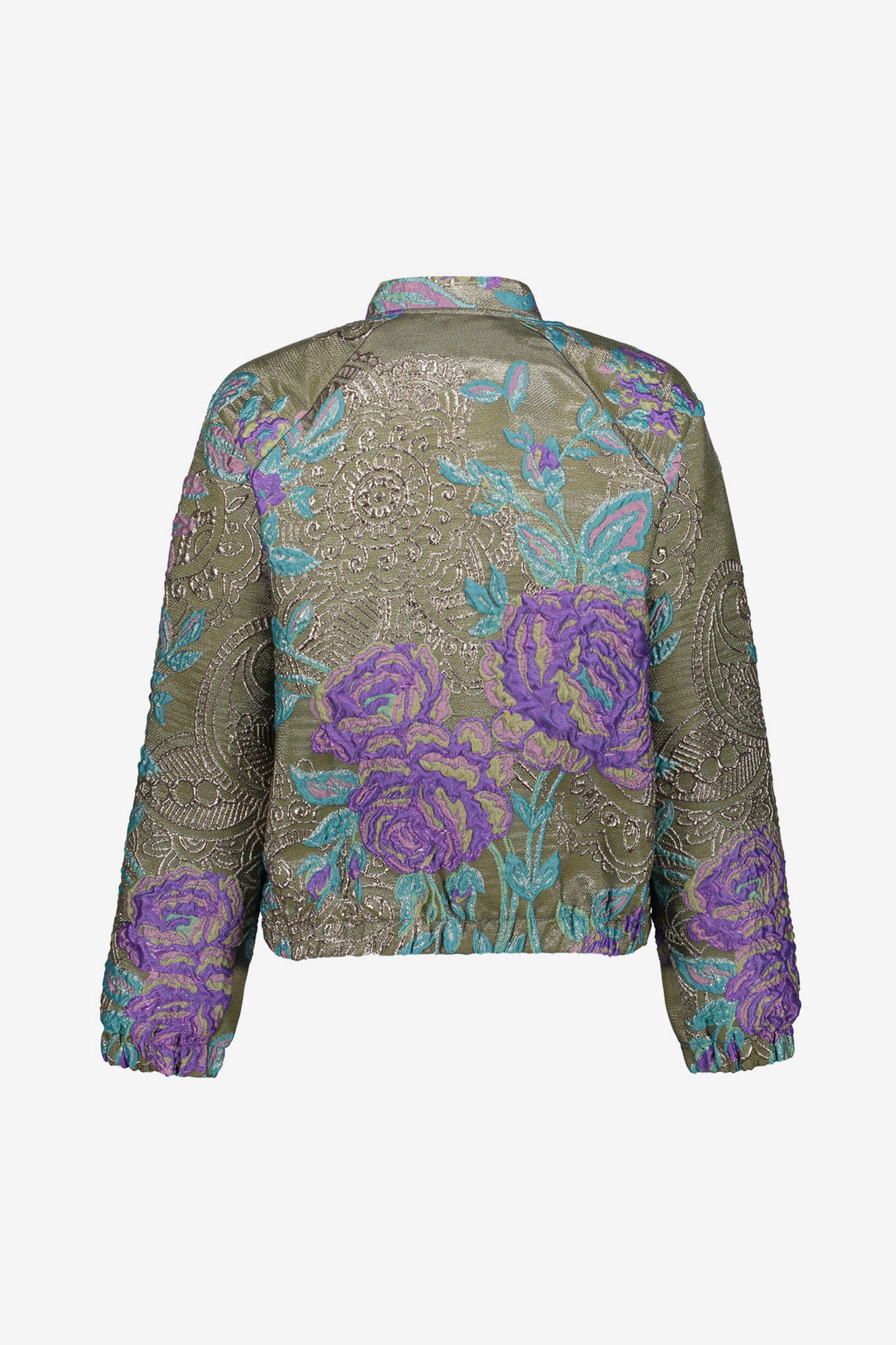 Geisha Damenjacke mit Blumen und Lurex