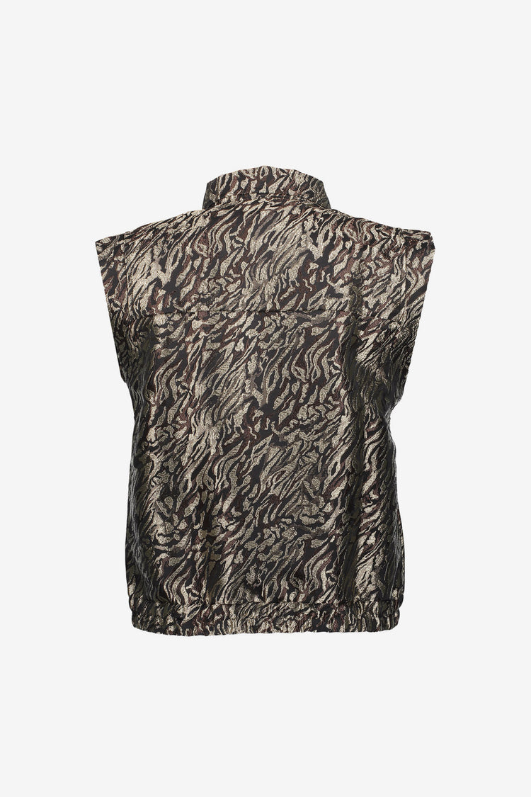 Geisha Damenweste mit Zebraprint