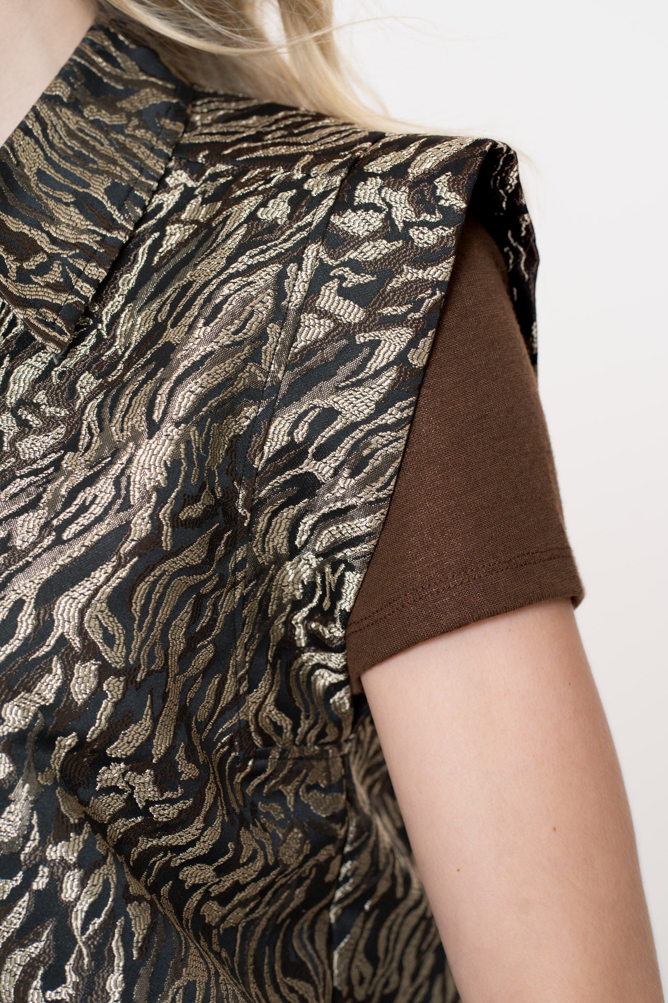 Geisha Damenweste mit Zebraprint