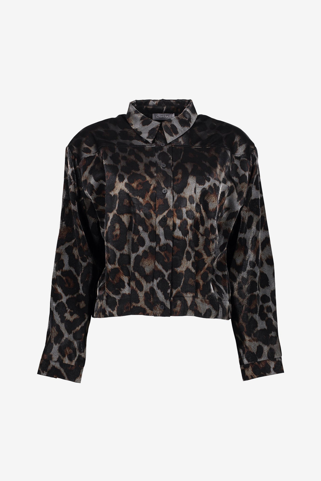 Geisha Damenjacke mit Leoprint