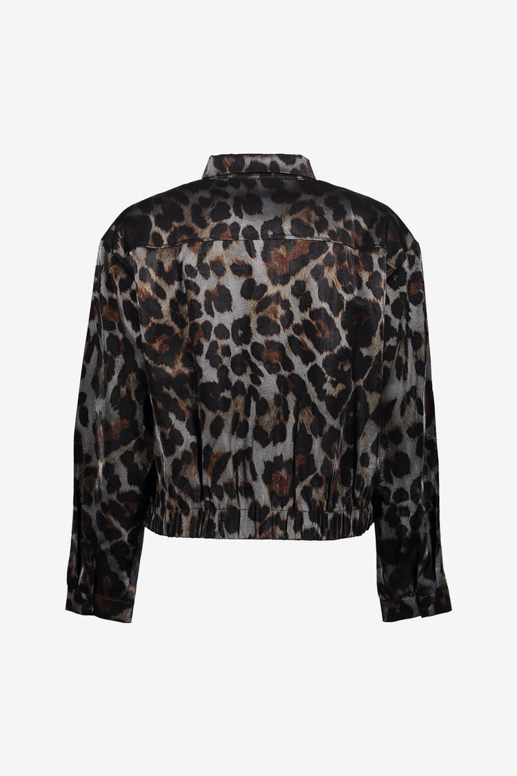 Geisha Damenjacke mit Leoprint