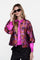 Geisha Damen-Glanzjacke mit Print