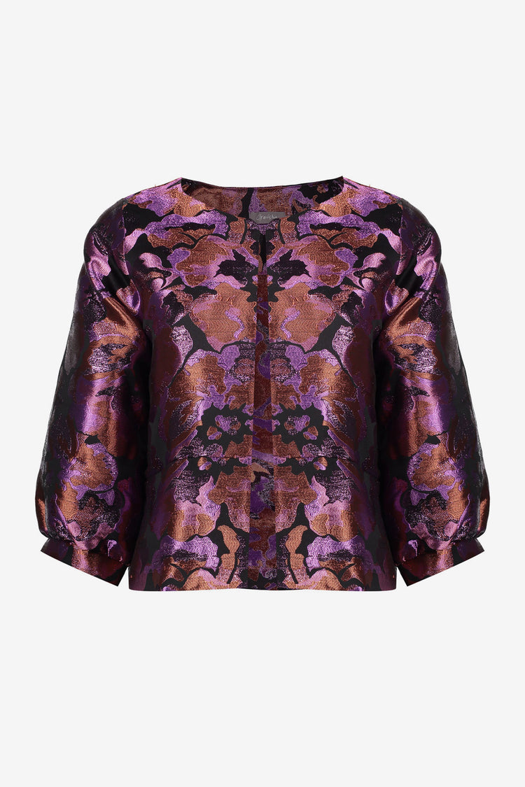 Geisha Damen-Glanzjacke mit Print