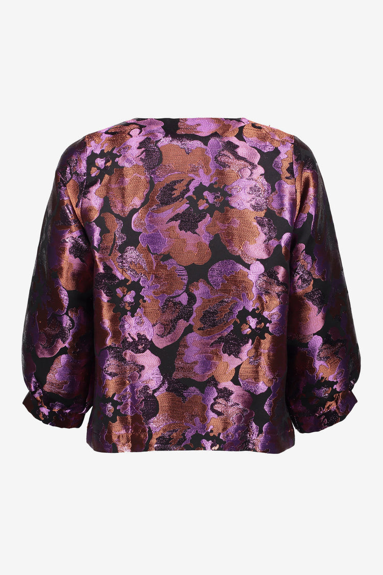 Geisha Damen-Glanzjacke mit Print