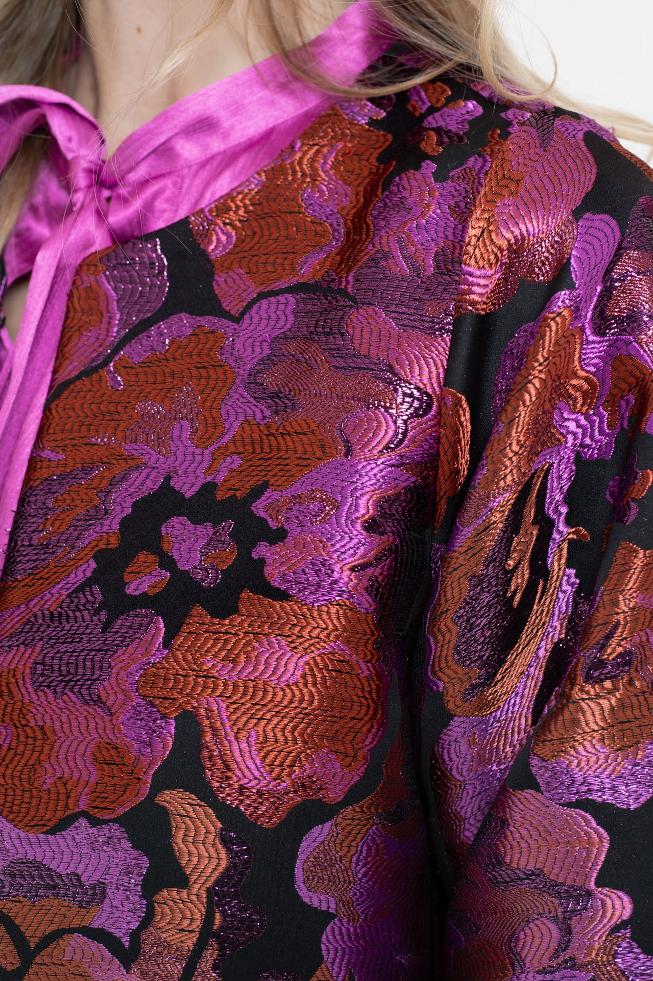 Geisha Damen-Glanzjacke mit Print