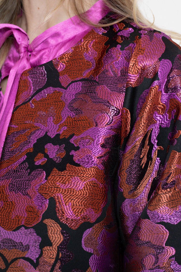 Geisha Damen-Glanzjacke mit Print
