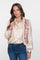 Geisha Damen-Kontrastgilet mit Teddy und gewebtem Muster