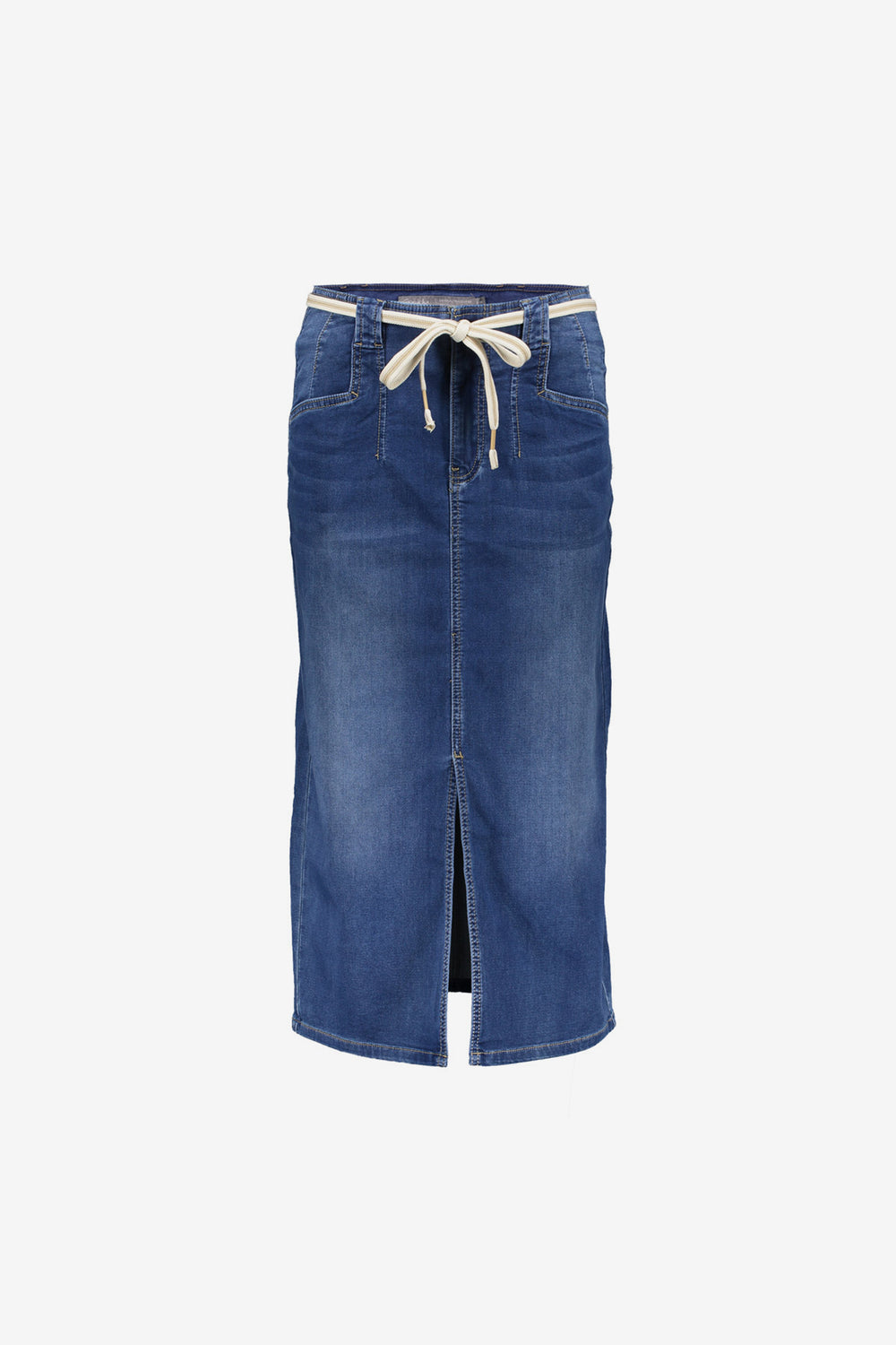 Geisha Fashion Damen Midi Rock mit Schlitz