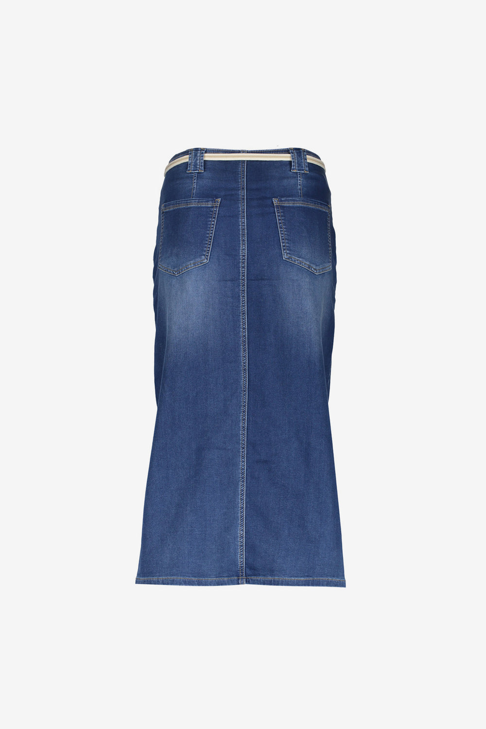 Geisha Fashion Damen Midi Rock mit Schlitz