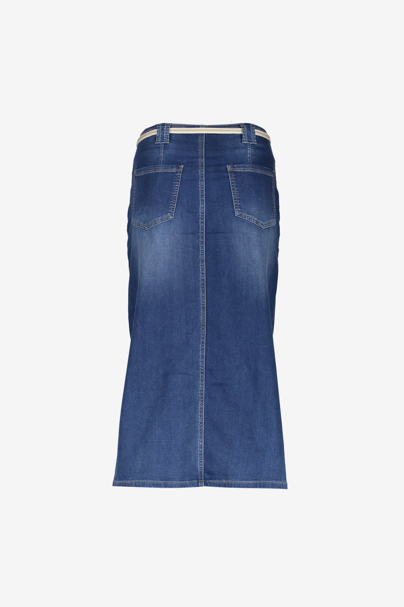Geisha Fashion Damen Midi Rock mit Schlitz