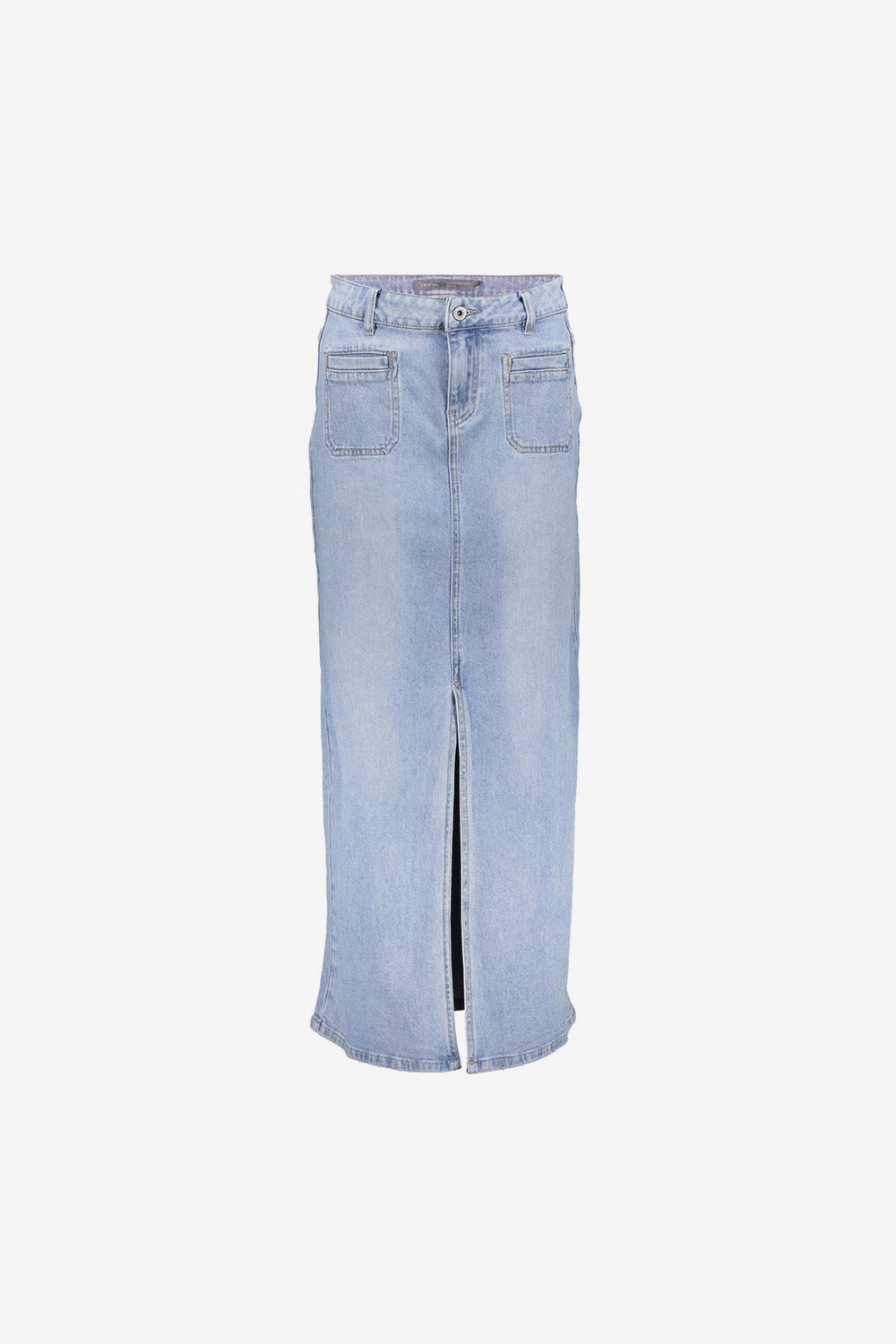 Geisha Fashion Damen Maxi Jeansrock mit Patch-Taschen