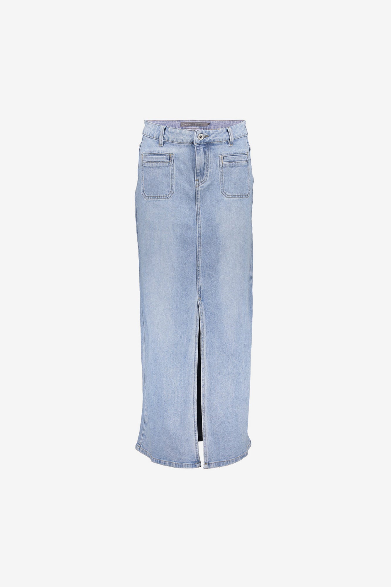 Geisha Fashion Damen Maxi Jeansrock mit Patch-Taschen