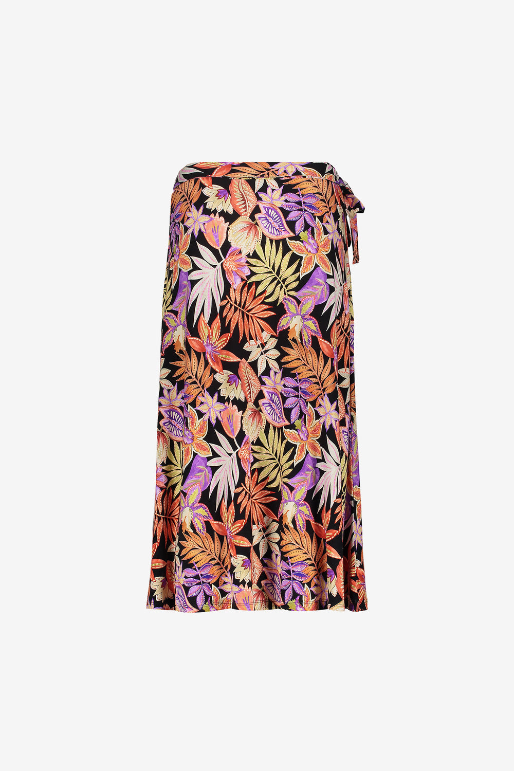 Geisha Fashion Damen Midi-Rock mit Print und Schleifen-Detail