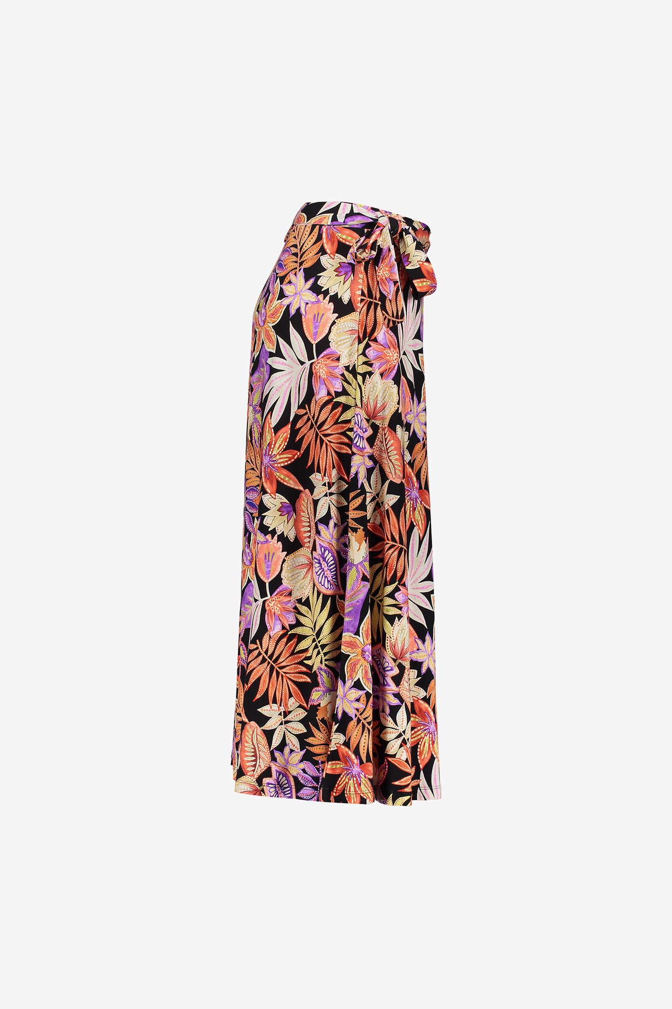 Geisha Fashion Damen Midi-Rock mit Print und Schleifen-Detail