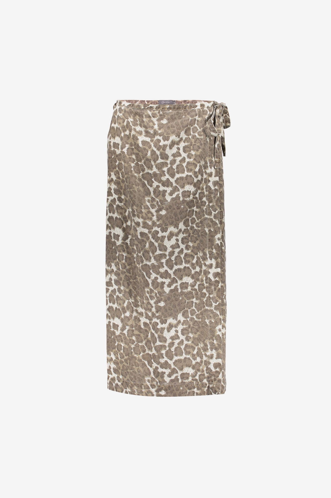 Geisha Fashion Damen Leopardenrock mit Schleifendetail