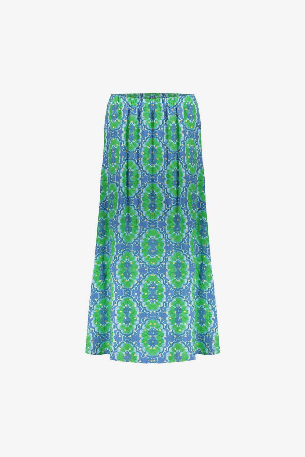 Geisha Fashion Damen Midi-Rock mit Kachel-Dessin und Lurex